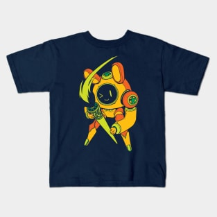 Bunny Bot - Neon Citrus Kids T-Shirt